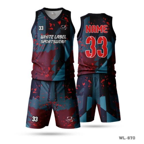 Best Quality Basketball Uniform for Man with Logo-WL-670 - Image 3