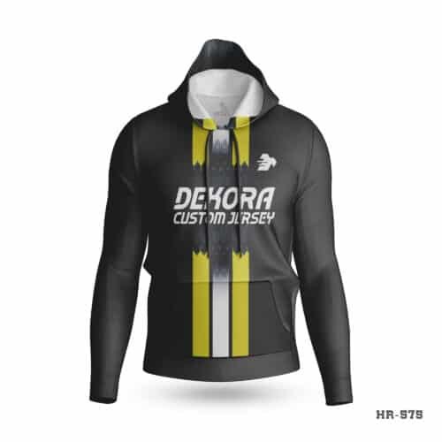 Customized Black Yellow Hoodie with Team Logo; Make custom made hoodie with Team Logo; personalized sweatshirt; custom hoodies for men;