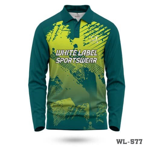 Full Sleeve Polo Custom Cricket Jersey with Logo-WL-577; custom jersey cricket jersey; personalized cricket jersey design; premium design cricket clothes; personalized cricket jersey maker in uk;