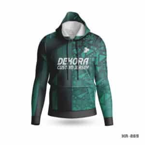 Premium Design Green Custom Sports Hoodie; personalized sweatshirt; custom hoodies for men;