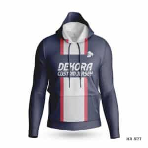 Sublimation Navy Blue White Hoodie with Logo; Black Premium Custom Hoodies with Logo; Make custom made hoodie with Team Logo; personalized sweatshirt; custom hoodies for men;