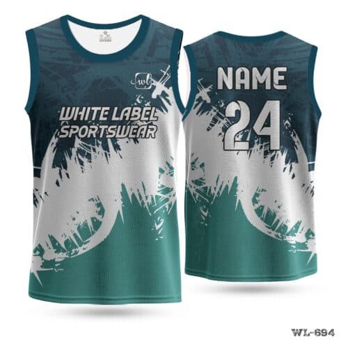 Man's Unique Basketball Jersey with Sublimation Print-WL-694 - Image 3