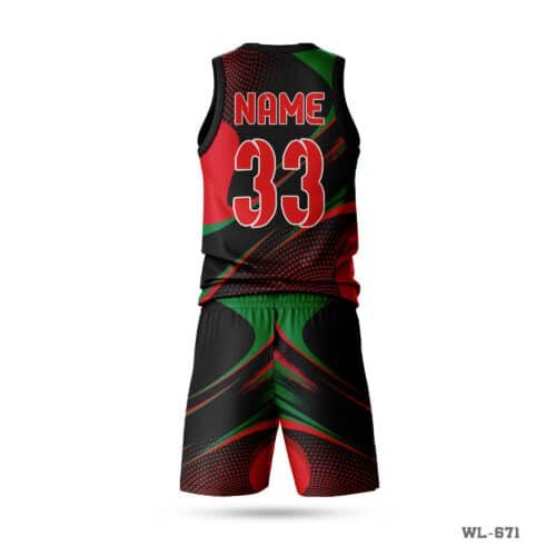 Top Quality Basketball Uniform For Man with Logo-WL-671 - Image 2