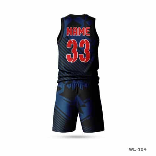 High Quality Basketball Uniform for Man with Logo-WL-704 - Image 2