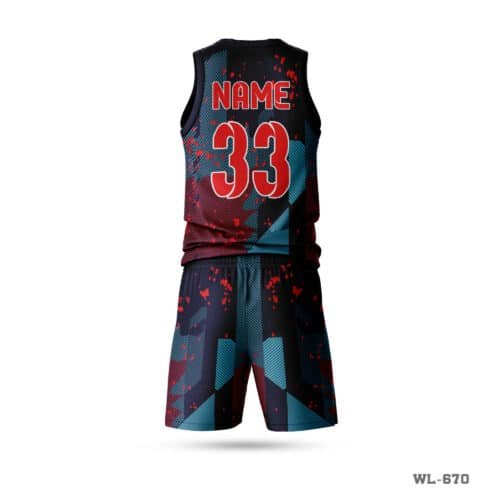 Best Quality Basketball Uniform for Man with Logo-WL-670 - Image 2