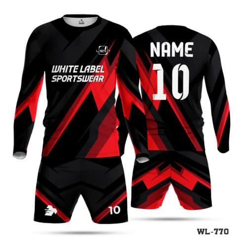 Best Quality Boys Football Kits for Team with Logo-WL-770 - Image 3