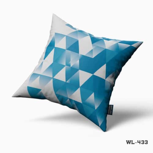 Sky Blue and White Sofa Cushion Cover; Sofa Cushion Cover; Cushion Cover;