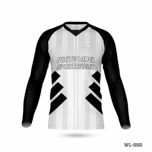 V-Neck Full Sleeve White and Black Football Jersey-WL-580; Red and White Football Jersey Maker in UK; Navy Blue Jersey Football Kit with Name Number; Custom Orange and Blue Football Jersey Maker in UK; Black and White Football Jersey Maker in UK; Navy Blue White Football Jersey Kit Seller in UK; Full Sleeve Football Jersey Maker in UK; Premium Custom Made Football Jerseys Maker in UK; Customized Blue White Football Jersey Maker ih UK; Team Black White Football Jersey Maker in UK; Custom Made Design Blue Black Football Jersey with Logo-WL-692; Team Personalized Football Jersey Maker in UK; Customized Football Black Jersey Seller in UK; Round Neck Navy Blue Football Jerseys Maker in UK; Sublimated Football Jerseys Name Number; custom made jerseys maker in uk; team football jerseys design; football jerseys;