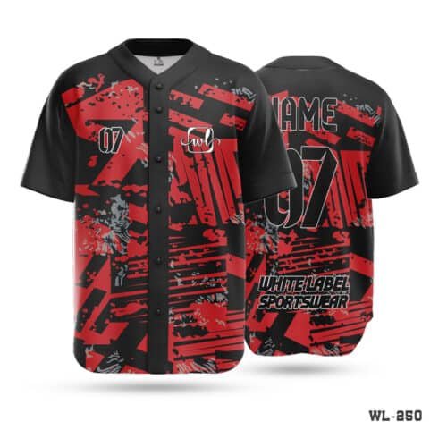Half Sleeve Premium Best Baseball Jerseys with Logo-WL-250 - Image 3