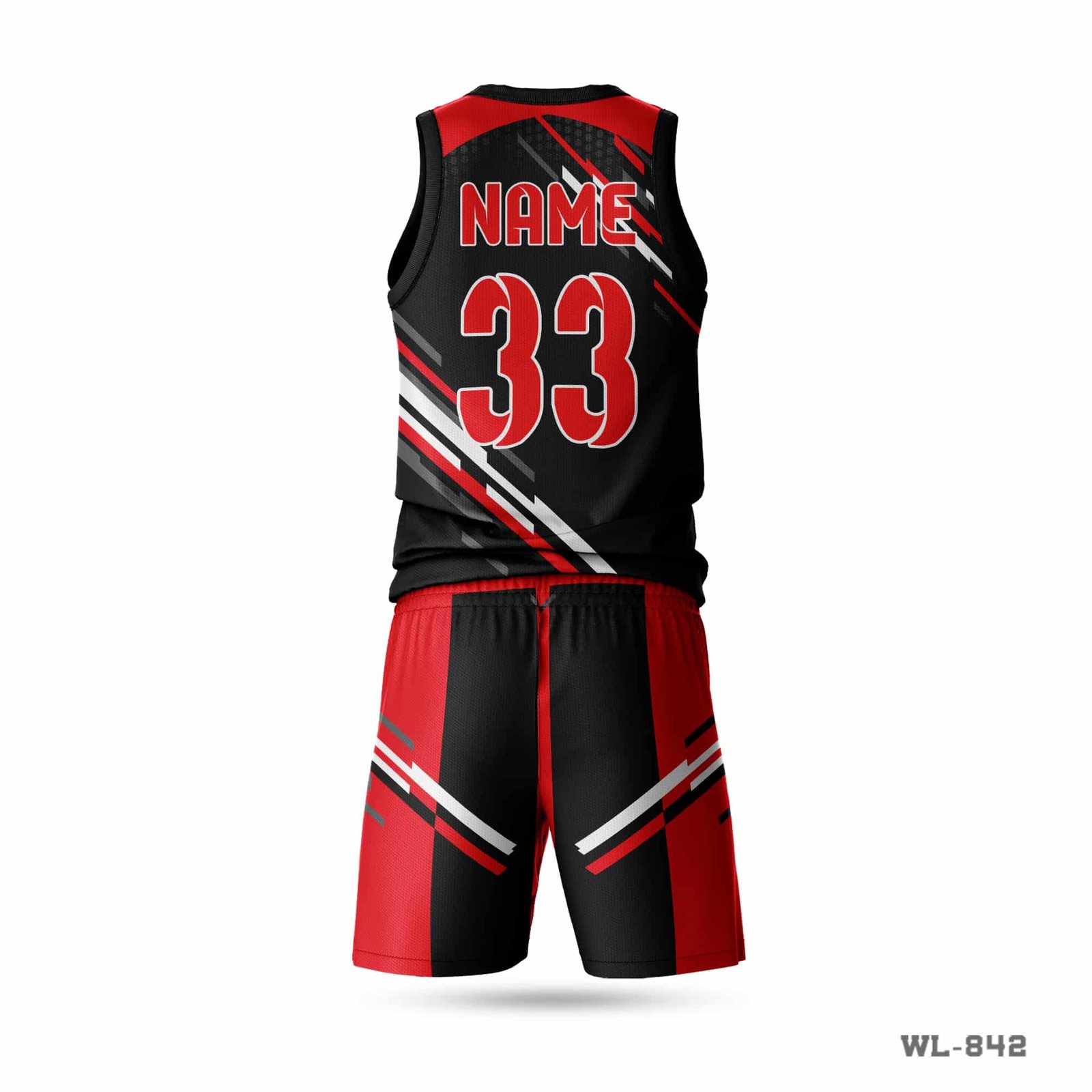 Premium Design Custom Black Red Basketball Uniform-WL-842 4 Black Red Basketball Uniform with Name Number; Sky Blue Basketball Uniform Seller in UK; Black Basketball Uniform Maker in UK; Maroon Basketball Uniform Maker in UK; Yellow Basketball Uniform Maker in UK; Customized Design Sleeveless Red Basketball Uniform-WL-847; eleeveless basketball jersey; basketball jersey maker; premium basketball jersey manufacturer in uk; custom made basketball jersey; team basketball kit; basketball kit; best basketball uniform;