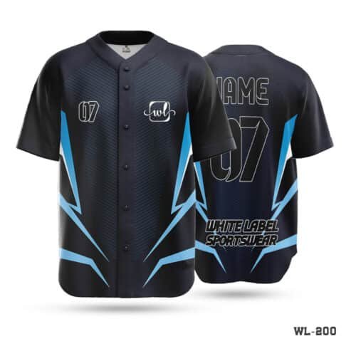 Black and Blue Baseball Jersey Maker in UK; Personalized Design Best Jerseys in Baseball Kit-WL-185; Sublimation Print Custom Baseball Uniform Jerseys-WL-195; Half Sleeve Baseball Team Jerseys with Logo-WL-184; Personalized Baseball Sublimation Jerseys with Logo-WL-198; Premium Design Baseball New Jersey with Logo-WL-179; Half Sleeve Team Baseball Jersey White Black Kit-WL-279; Personalized Design Team Authentic Baseball Jerseys-WL-219;