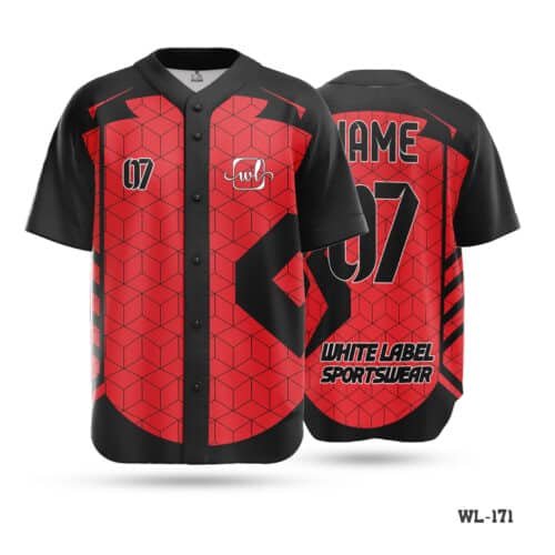 Black and Red Baseball Jersey Maker in UK; Blank Baseball Jerseys Seller in UK; Black and Blue Baseball Jersey Seller in UK; Personalized Design Best Jerseys in Baseball Kit-WL-185; Sublimation Print Custom Baseball Uniform Jerseys-WL-195; Half Sleeve Baseball Team Jerseys with Logo-WL-184; Half Sleeve Team Baseball Jersey White Black Kit-WL-279; Personalized Design Team Authentic Baseball Jerseys-WL-219;
