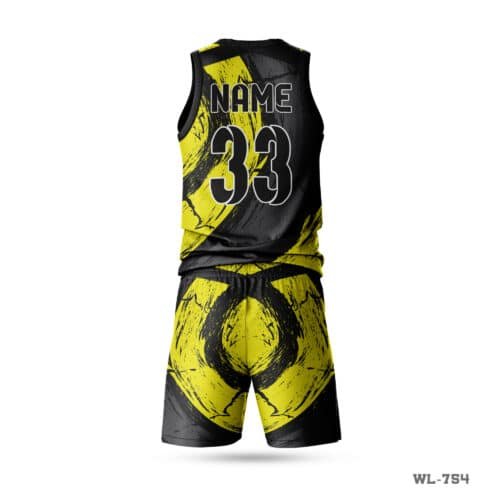 Black and Yellow Basketball Uniforms with Name Number; Gray Basketball Uniform Maker in UK; Premium Design Blue and Yellow Basketball Uniform-WL-800; Basketball Uniform Green Apparel Maker in UK; Best Basketball Uniform Design with Name Number; Custom Made Mens Basketball Kit Seller in UK; Custom Basketball Kits Maker in UK; basketball kit; best basketball uniform;