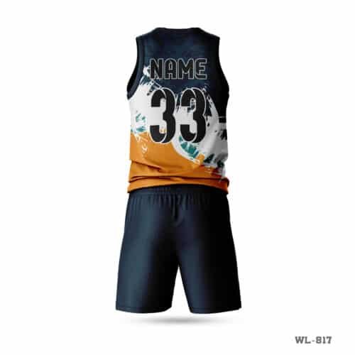 Custom Basketball Kit witth Name Number; Navy Blue Basketball Uniform Maker in UK; Red Blue Basketball Uniform Maker in England; Sleeveless Premium Fabrics Orange Basketball Uniform-WL-833; Black Blue Basketball kit Seller in UK; Sleeveless Customized Light Blue Basketball Uniform-WL-846; Green Black Basketball Uniform Maker in England; Maroon Basketball Uniform Maker in UK; eleeveless basketball jersey; team basketball kit; basketball kit; best basketball uniform;