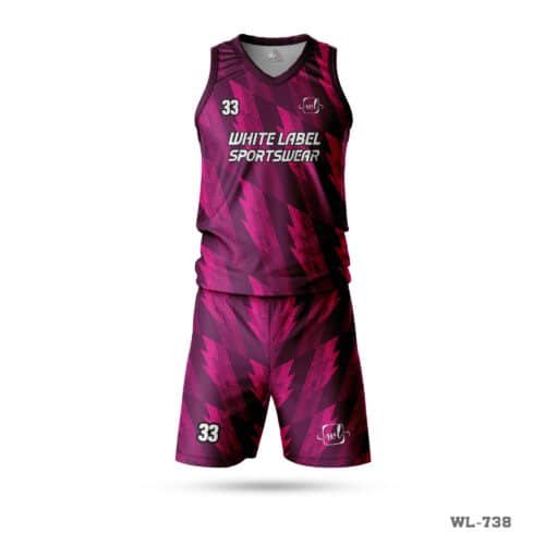 Customized Design Best Pink Basketball Kit-WL-738; Basketball Uniform Colors Uniform Seller in UIK; Basketball Uniform Style Maker in UK; best basketball uniform;