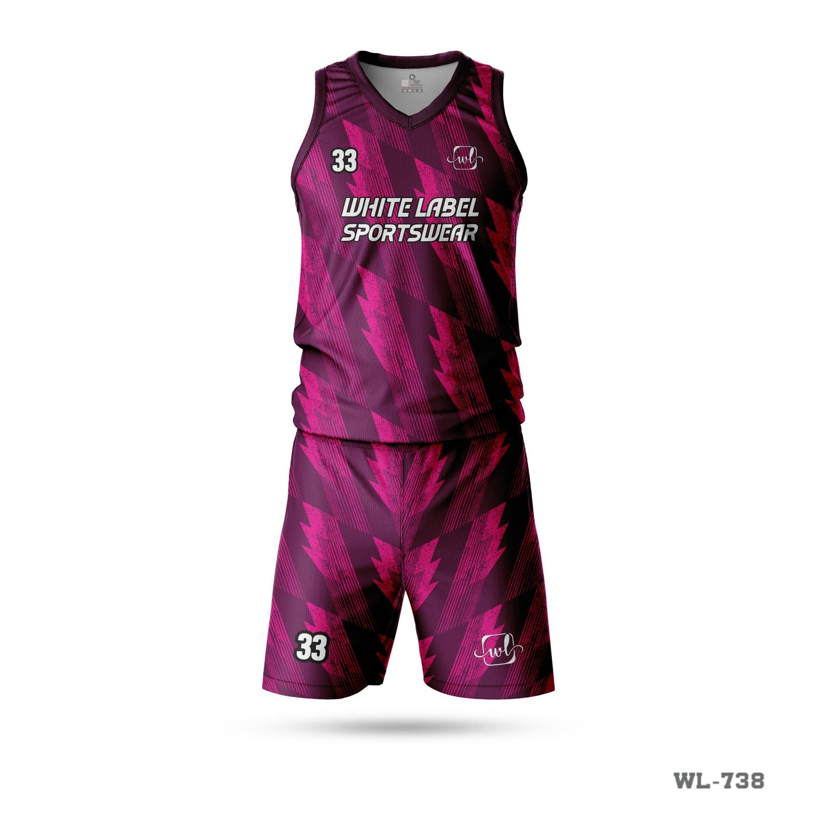 Customized Design Best Pink Basketball Kit-WL-738 3 Customized Design Best Pink Basketball Kit-WL-738; Basketball Uniform Colors Uniform Seller in UIK; Basketball Uniform Style Maker in UK; best basketball uniform;