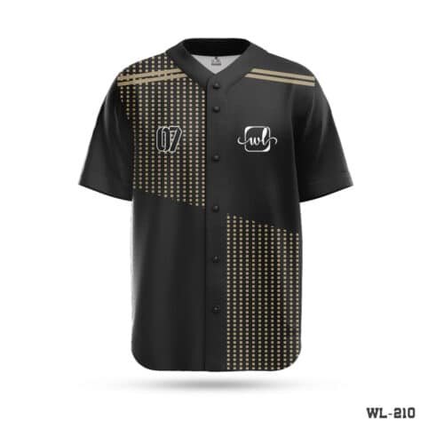 Half Sleeve Polyester Black Baseball Jersey Outfit-WL-210; Personalized Black Baseball Jersey Mens Apparel-WL-239; Half Sleeve Black and White Jersey Baseball Kit-WL-284; Half Sleeve Printed Black and Red Baseball Jersey-WL-171; Half Sleeve Black and Purple Baseball Jersey-WL-283; Sublimation Print Custom Baseball Uniform Jerseys-WL-195; Premium Design Baseball New Jersey with Logo-WL-179; Half Sleeve Team Baseball Jersey White Black Kit-WL-279;