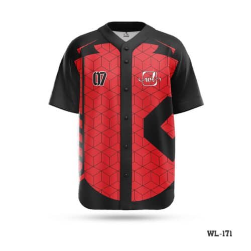 Half Sleeve Printed Black and Red Baseball Jersey-WL-171; Half Sleeve Black and Purple Baseball Jersey-WL-283; Half Sleeve Personalized Blank Baseball Jerseys-WL-208; Black and Blue Baseball Jersey Maker in UK; Sublimation Print Custom Baseball Uniform Jerseys-WL-195; Premium Design Baseball New Jersey with Logo-WL-179; Half Sleeve Team Baseball Jersey White Black Kit-WL-279; Personalized Design Team Authentic Baseball Jerseys-WL-219;