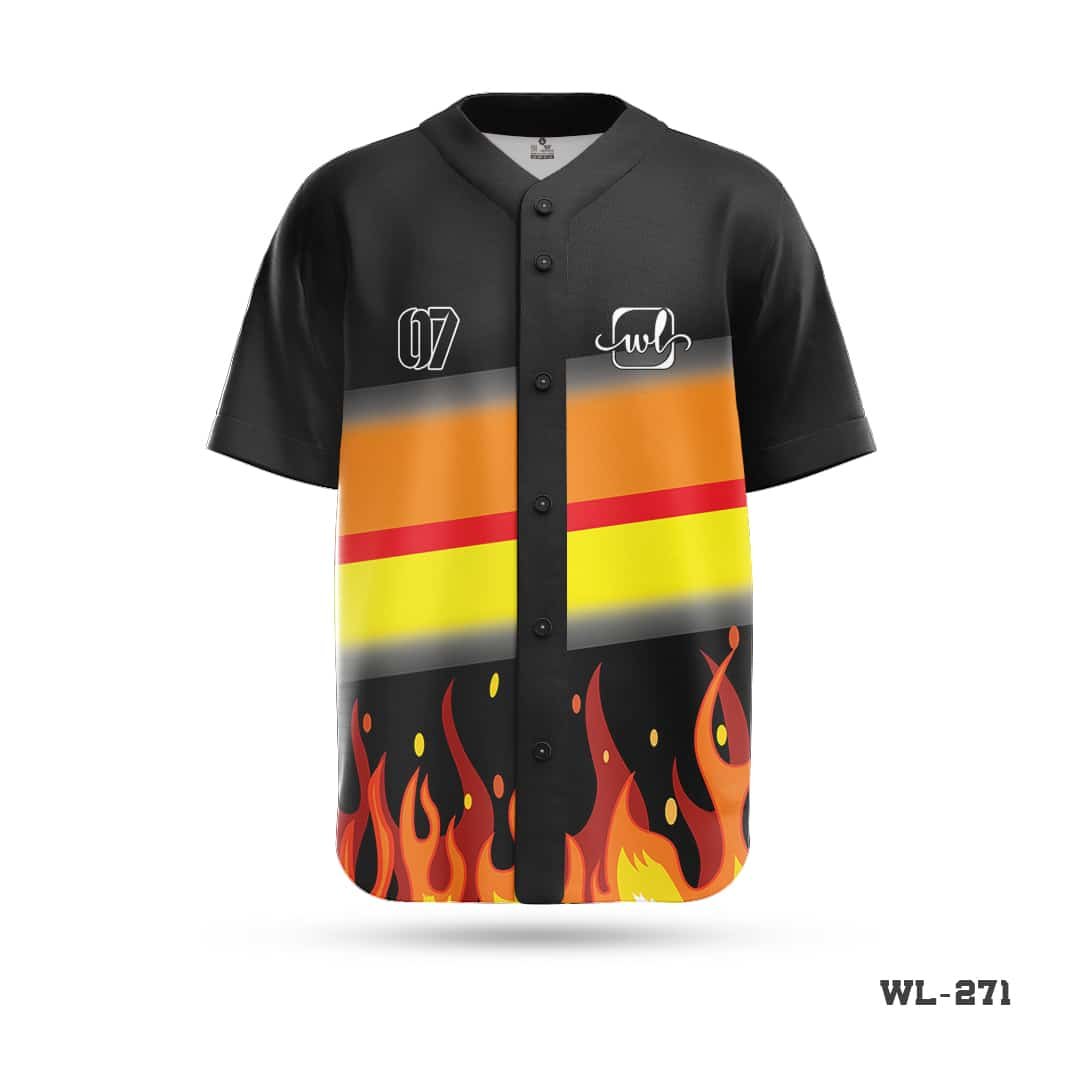 Half Sleeve Unique Design Affordable Baseball Jerseys-WL-271 3 Half Sleeve Unique Design Affordable Baseball Jerseys-WL-271; Half Sleeve Polyester Fabrics Pride Baseball Jersey-WL-209; Personalized Baseball Jersey Seller in UK; Team Jersey Shirt Baseball Kit Seller in UK; Authentic Design Custom Jerseys Baseball Kit-WL-273; Half Sleeve Premium Best Baseball Jerseys with Logo-WL-250; Half Sleeve Personalised Button Up Baseball Jersey-WL-265; custom team baseball jerseys;
