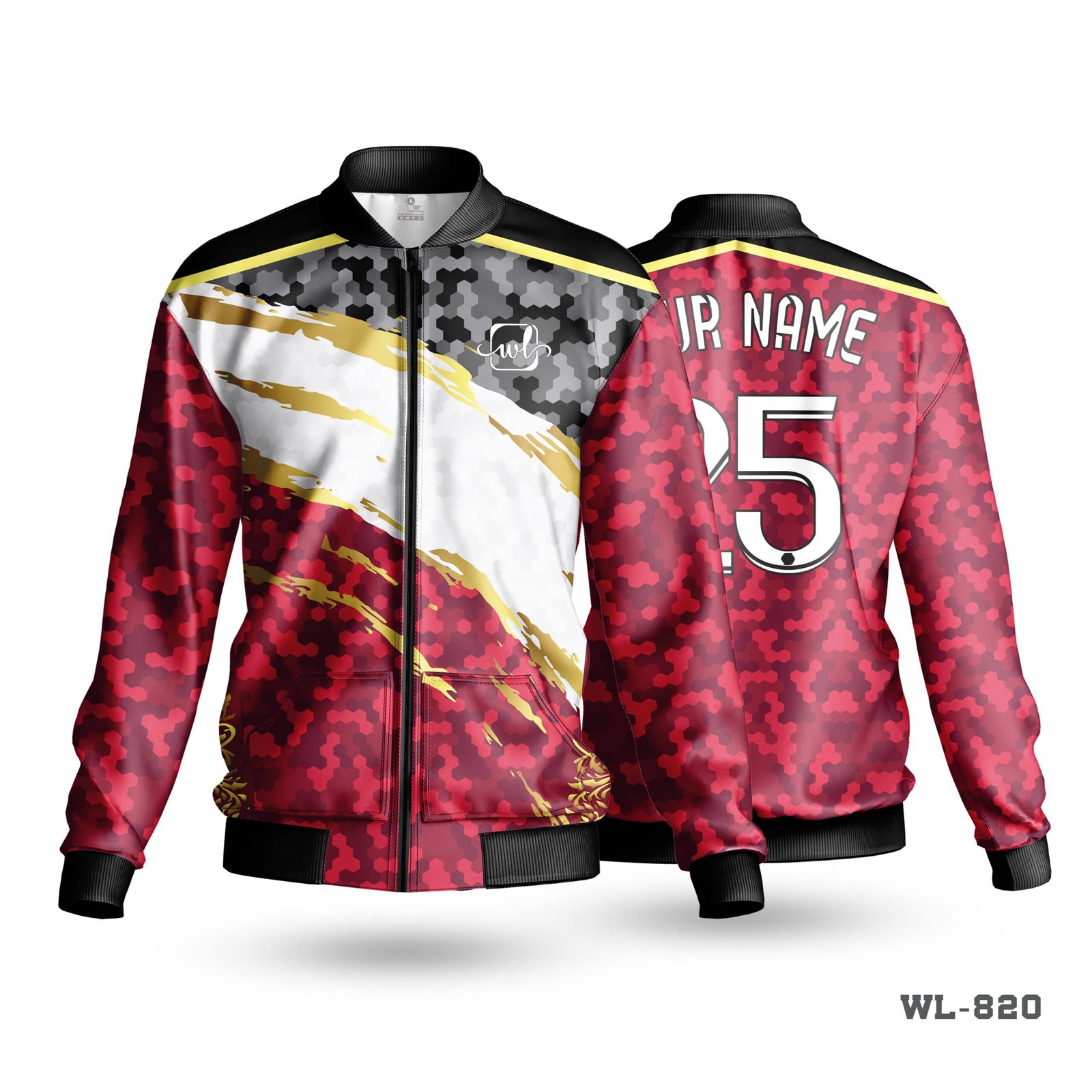 Men's Winter Sports Jackets with Logo-WL-820 5 Men's Winter Sports Jackets with Logo-WL-820 - Image 3