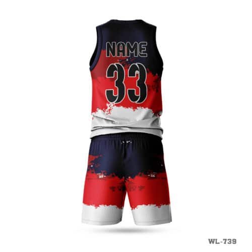 Team Basketball Kits with Name Number; Customized Design Basketball Uniform Colors Uniform-WL-742; Basketball Uniform Style Maker in UK; best basketball uniform;