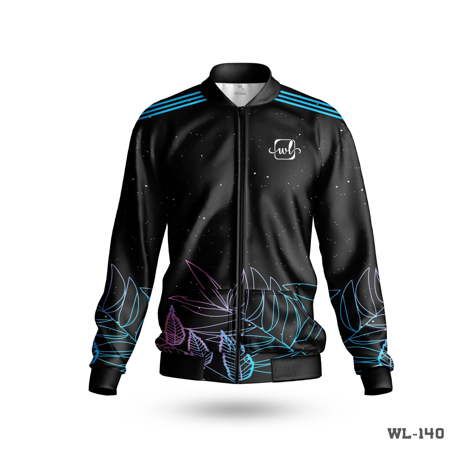 Unique Design Unisex Jackets with Logo-WL-140 3 Unisex Jackets; Unisex Jackets with Customized Logo; Unisex Jackets with Logo; Unisex Jackets with Sublimation Printed;