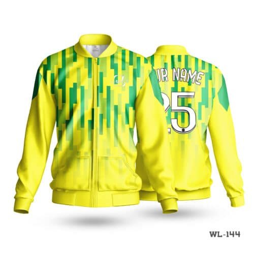 Unique Design Men's Jacket Yellow-WL-144 - Image 3