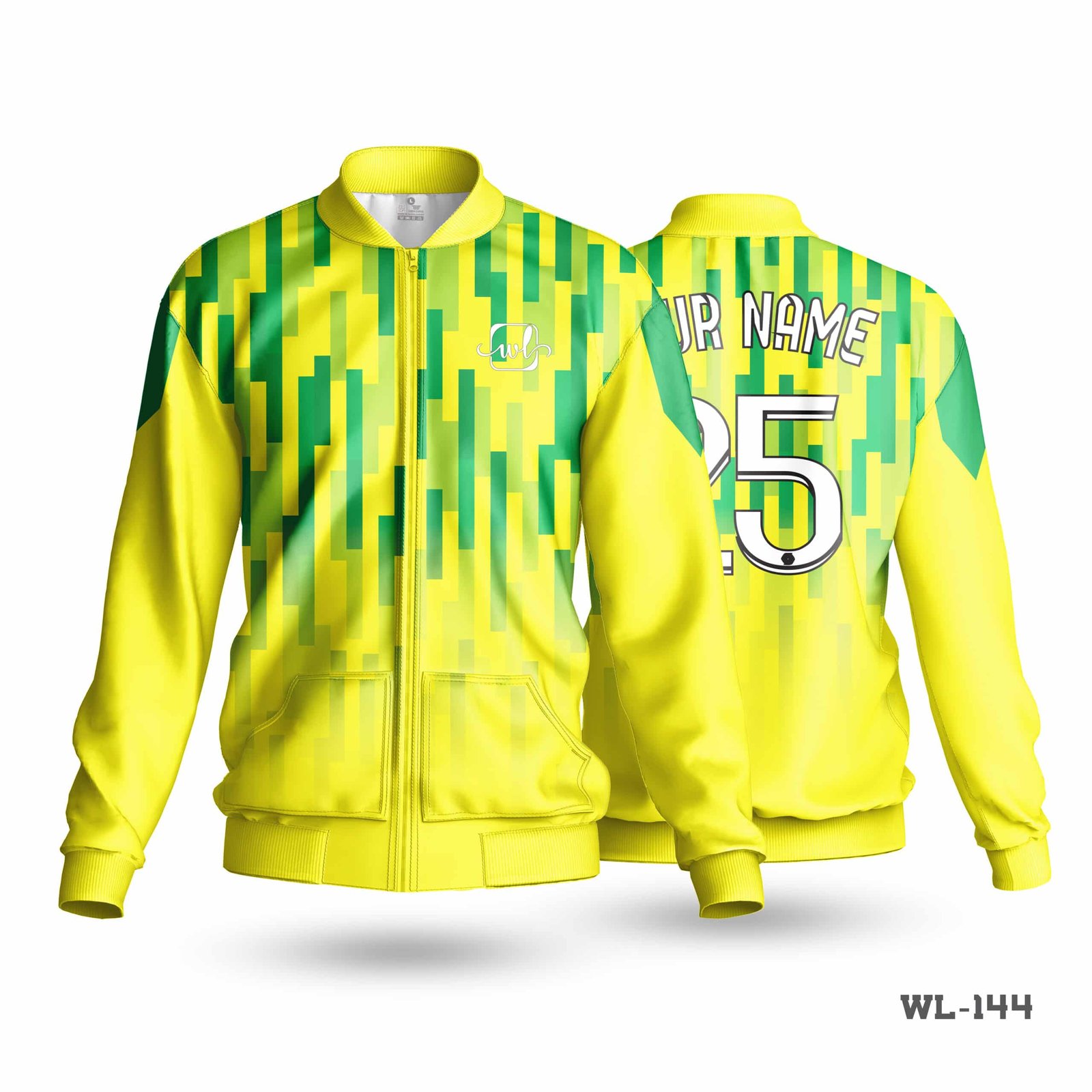 Unique Design Men's Jacket Yellow-WL-144 5 Unique Design Men's Jacket Yellow-WL-144 - Image 3