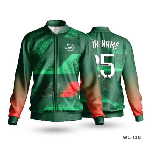 Unique Design Green Sports Jackets Men's​-WL-130 - Image 3