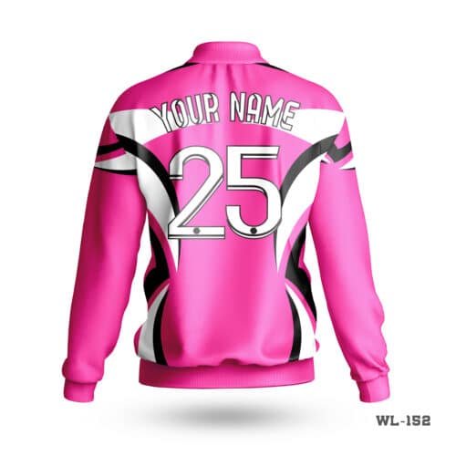 Sublimation Printed Pink Winter Jacket-WL-152 - Image 2