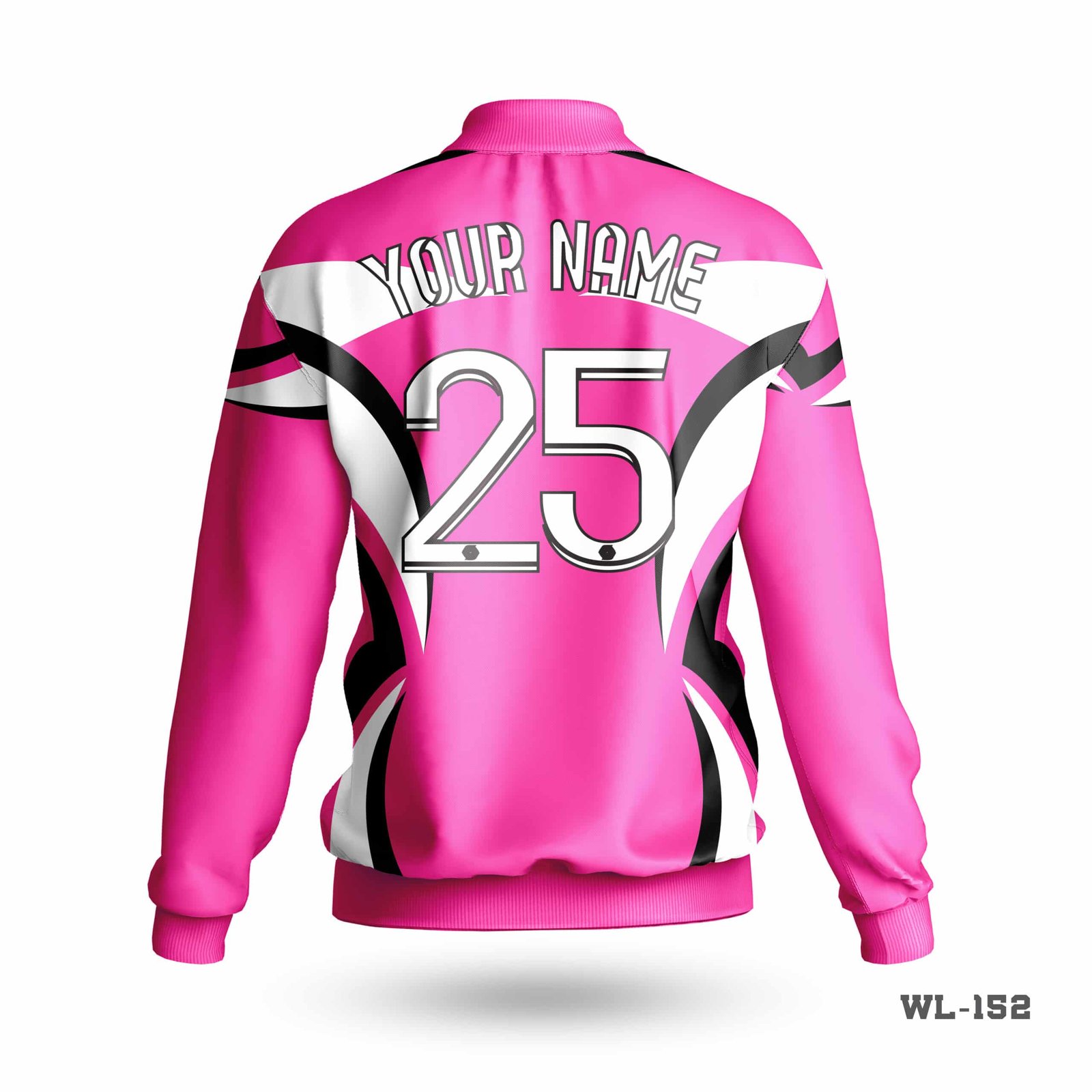 Sublimation Printed Pink Winter Jacket-WL-152 4 Sublimation Printed Pink Winter Jacket-WL-152 - Image 2