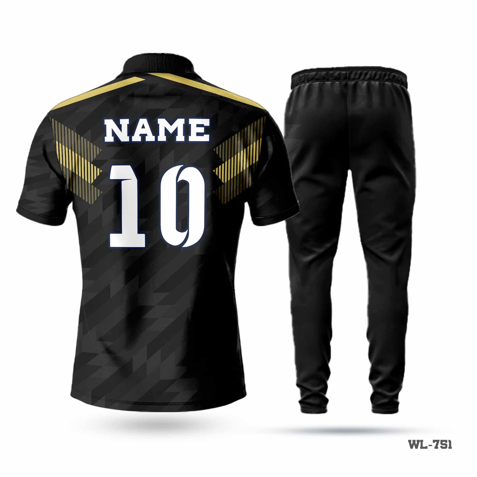 Half Sleeve ZuPolo Black Yellow Cricket Uniform-WL-751 4 Black Yellow Cricket Uniform Maker in UK; cricket kit; All Over Printed Cricket Uniform; Unique Design Cricket Uniform; Unique Design Cricket Uniform for Man; with; cricket kits; kits for cricket; adult cricket kit; cricket full kit; custom cricket kit; youth cricket kit; custom cricket uniforms;