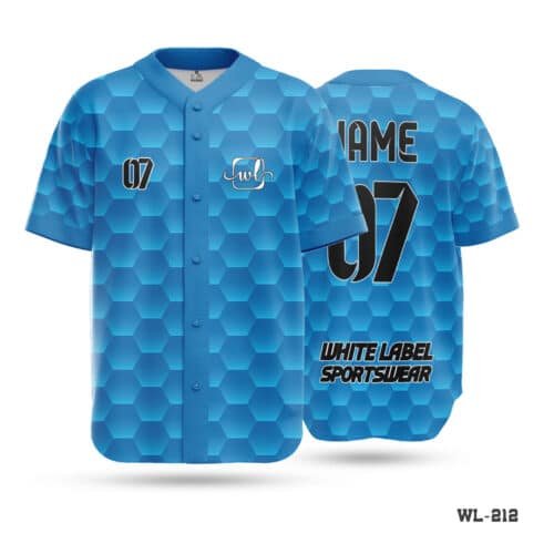 Blue Jersey Baseball Kit Maker in UK; Half Sleeve Custom Blue and Black Baseball Jersey-WL-289; Blue and White Baseball Jersey Maker in UK; Half Sleeve Polyester Black Baseball Jersey Outfit-WL-210; Personalized Black Baseball Jersey Mens Apparel-WL-239; Half Sleeve Black and White Jersey Baseball Kit-WL-284; Premium Design Baseball New Jersey with Logo-WL-179; Half Sleeve Team Baseball Jersey White Black Kit-WL-279;