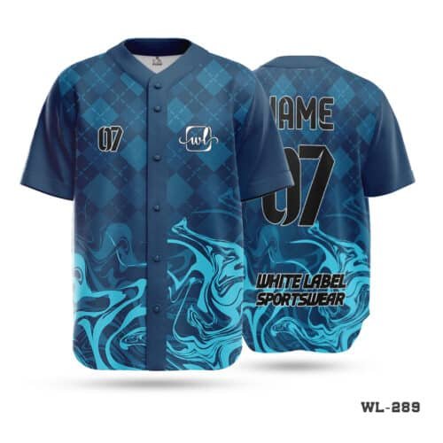 Blue and Black Baseball Jersey Maker in UK; Blue and White Baseball Jersey Maker in UK; Half Sleeve Polyester Black Baseball Jersey Outfit-WL-210; Personalized Black Baseball Jersey Mens Apparel-WL-239; Half Sleeve Printed Black and Red Baseball Jersey-WL-171; Sublimation Print Custom Baseball Uniform Jerseys-WL-195; Premium Design Baseball New Jersey with Logo-WL-179; Half Sleeve Team Baseball Jersey White Black Kit-WL-279;