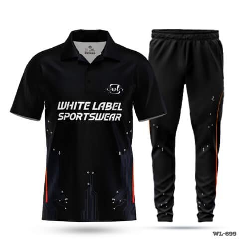 Custom Made Best Polo Black Cricket Uniforms-WL-699; cricket kit; All Over Printed Cricket Uniform; Unique Design Cricket Uniform; Unique Design Cricket Uniform for Man; with; Logo; cricket kits; custom cricket kit; youth cricket kit; custom cricket uniforms;