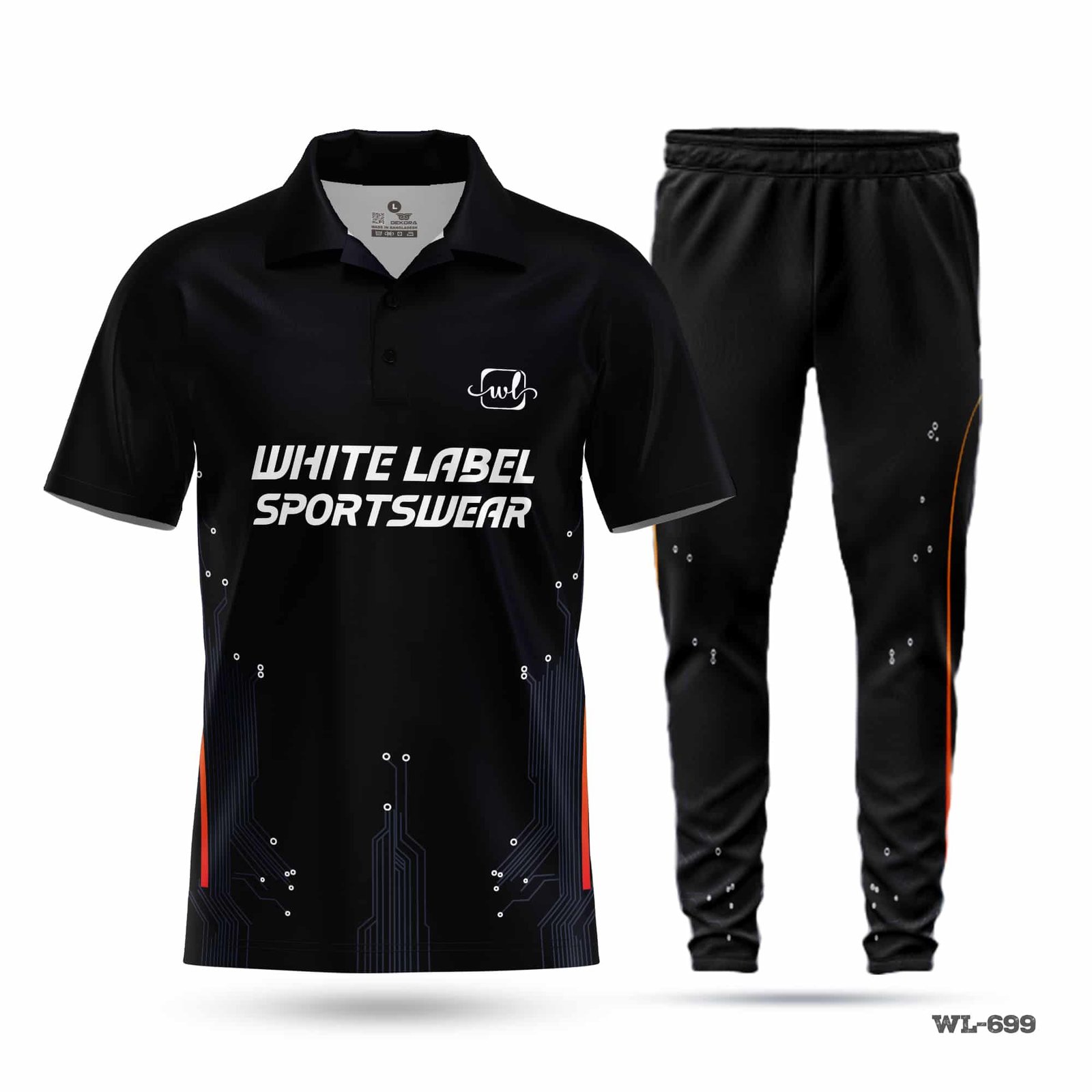 Custom Made Best Polo Black Cricket Uniforms-WL-699 3 Custom Made Best Polo Black Cricket Uniforms-WL-699; cricket kit; All Over Printed Cricket Uniform; Unique Design Cricket Uniform; Unique Design Cricket Uniform for Man; with; Logo; cricket kits; custom cricket kit; youth cricket kit; custom cricket uniforms;
