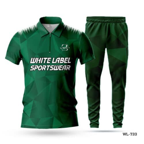 Customized Design Polo Green Cricket Uniforms-WL-733; cricket kit; All Over Printed Cricket Uniform; Unique Design Cricket Uniform; Unique Design Cricket Uniform for Man; with; Logo; full cricket kit; adult cricket kit; cricket full kit; custom cricket kit; youth cricket kit; custom cricket uniforms;