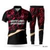 Half Sleeve Custom Made Red Black Cricket Uniform-WL-674; cricket kit; All Over Printed Cricket Uniform; Unique Design Cricket Uniform; Unique Design Cricket Uniform for Man; with; Logo; kits for cricket; full cricket kit; adult cricket kit; custom cricket kit; youth cricket kit; custom cricket uniforms;