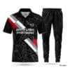 Half Sleeve Personalized Black Red Cricket Apparel-WL-684; cricket kit; All Over Printed Cricket Uniform; Unique Design Cricket Uniform; Unique Design Cricket Uniform for Man; with; Logo; cricket kits; kits for cricket; adult cricket kit; cricket full kit; custom cricket uniforms;