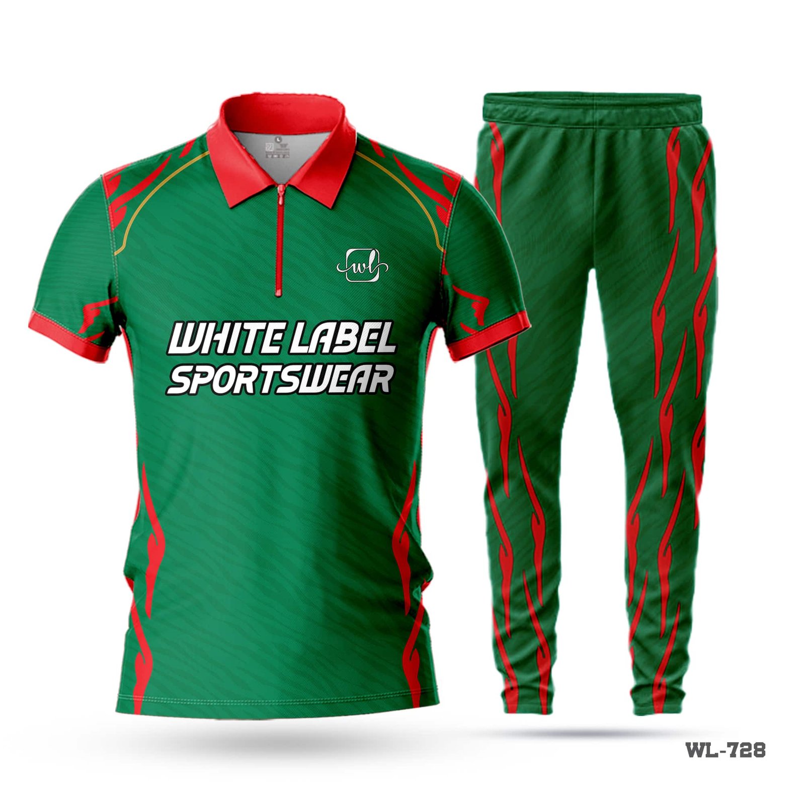 Half Sleeve Polo Green Red Cricket Uniform-WL-728 3 Half Sleeve Polo Green Red Cricket Uniform-WL-728; cricket kit; All Over Printed Cricket Uniform; Unique Design Cricket Uniform; Unique Design Cricket Uniform for Man; with; Logo; cricket kits; custom cricket kit; youth cricket kit; custom cricket uniforms;