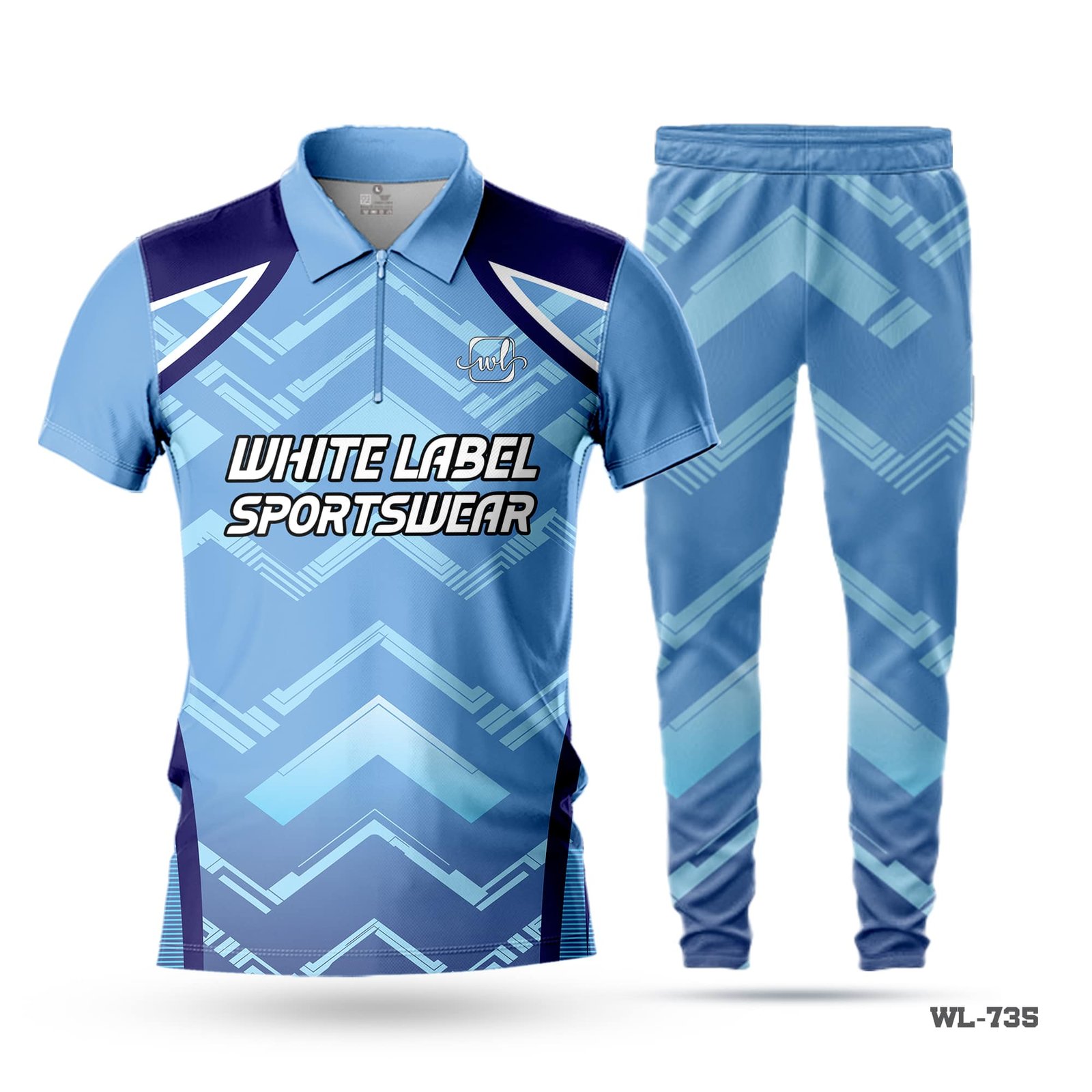 Half Sleeve Polo Sky Blue Cricket Uniform Kit-WL-735 3 Half Sleeve Polo Sky Blue Cricket Uniform Kit-WL-735; cricket kit; All Over Printed Cricket Uniform; Unique Design Cricket Uniform; with; Logo; kits for cricket; full cricket kit; adult cricket kit; cricket full kit; custom cricket kit; youth cricket kit; custom cricket uniforms;