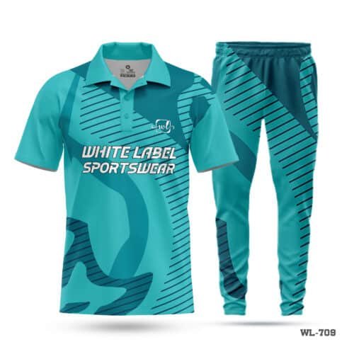 Half Sleeve Zipper Polo Sublimated Cricket Uniform-WL-709; cricket kit; All Over Printed Cricket Uniform; with; Logo; kits for cricket; full cricket kit; adult cricket kit; cricket full kit; custom cricket kit; youth cricket kit; custom cricket uniforms;