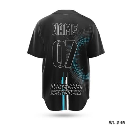 Plain Black Baseball Jersey Seller in UK; Personalized Baseball Jerseys Cheap Apparel-WL-281; Sublimation Print Mens Black Baseball Jersey Kit-WL-217; Personalized Design Best Black Grey Baseball Jersey-WL-245; Half Sleeve Team Baseball Jersey White Black Kit-WL-279;