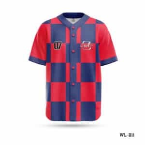 Polyester Fabrics Youth Personalized Baseball Jersey-WL-211; Youth Braves Baseball Jersey Maker in UK; Sublimation Jerseys Baseball Kit Seller in UK; Sublimated Baseball Jerseys Seller in UK; Half Sleeve Sublimated Navy Blue Baseball Jersey-WL-229; Mens Baseball Jersey Outfit with Logo; Half Sleeve Team Personalized Jersey Baseball T Shirt-WL-253;
