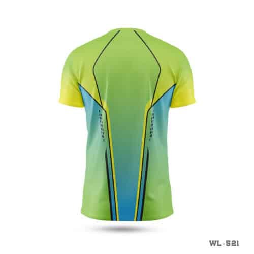 Blue and Yellow Volleyball Jersey with Logo-WL-521 - Image 2