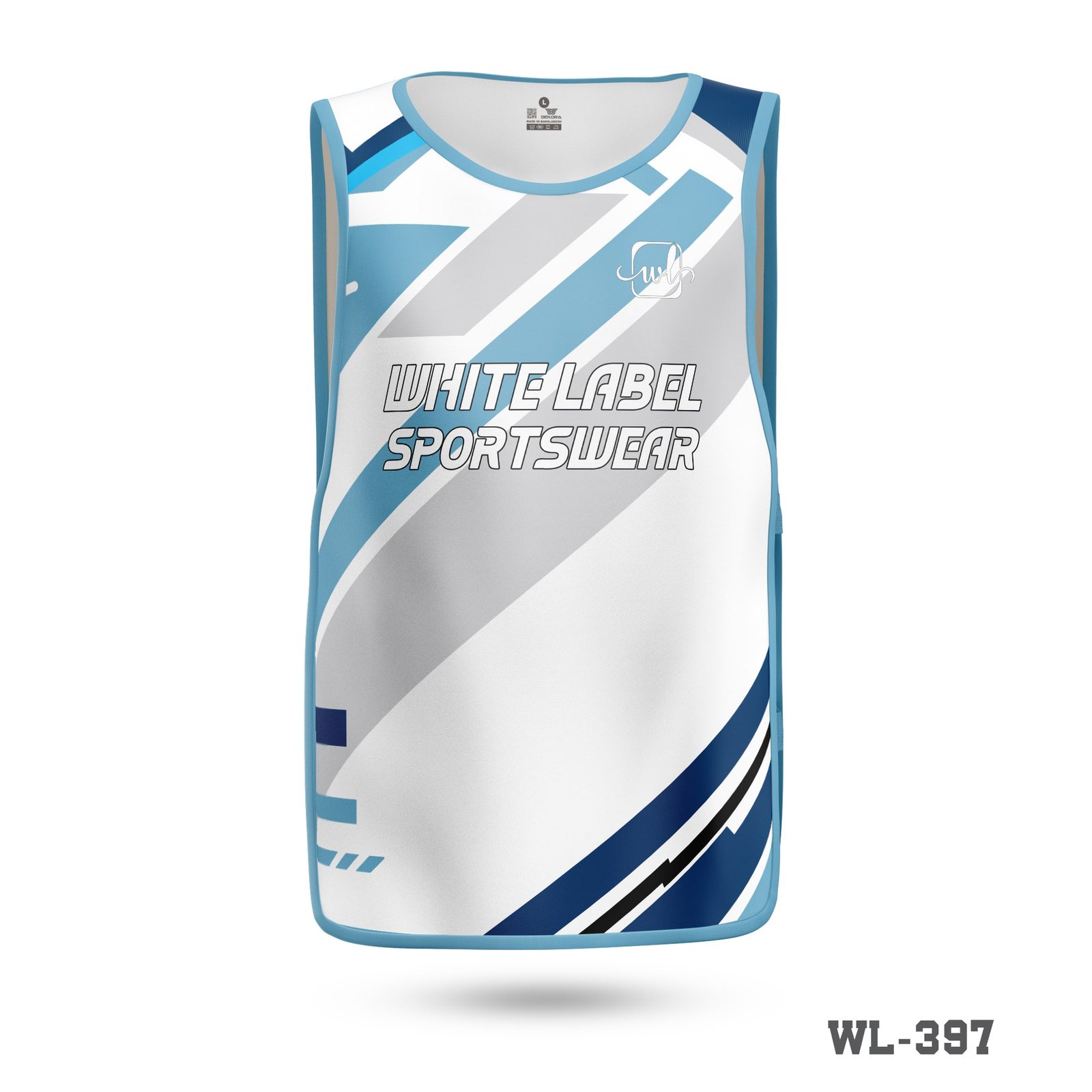 White and blue Football Bibs for Man-WL-397 3 football bibs; blue football bibs; Sublimation Printed Best Football Bibs; Stylish New Design Football Bibs; Round neck Football Bibs with Logo; Red football Bibs; Personalized Football Bibs; New Design Football Bibs for Man; New Design Football Bibs UK; customize football bibs;