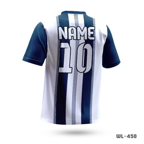 All Over Printed Volleyball White Jersey-WL-450 - Image 2