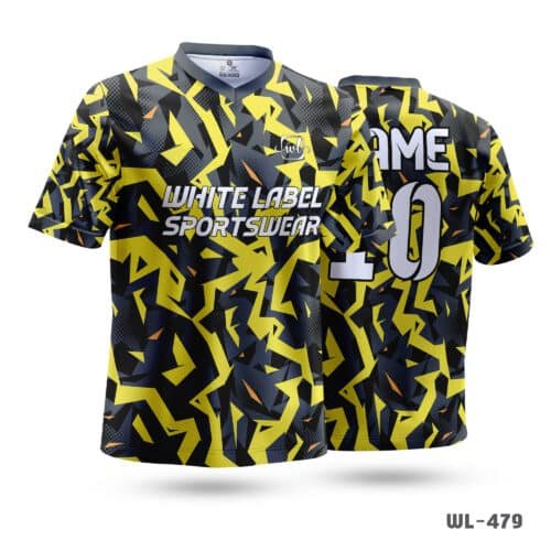 Sublimation Printed Volleyball Jersey Men's-WL-479 - Image 3