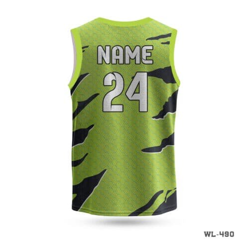 Sleeveless Volleyball Jersey with Logo-WL-490 - Image 2
