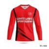 Red Soccer Jersey; Red Soccer Jersey with Logo; Red Soccer Jersey with Customized Logo; All Over Printed Red Soccer Jersey;